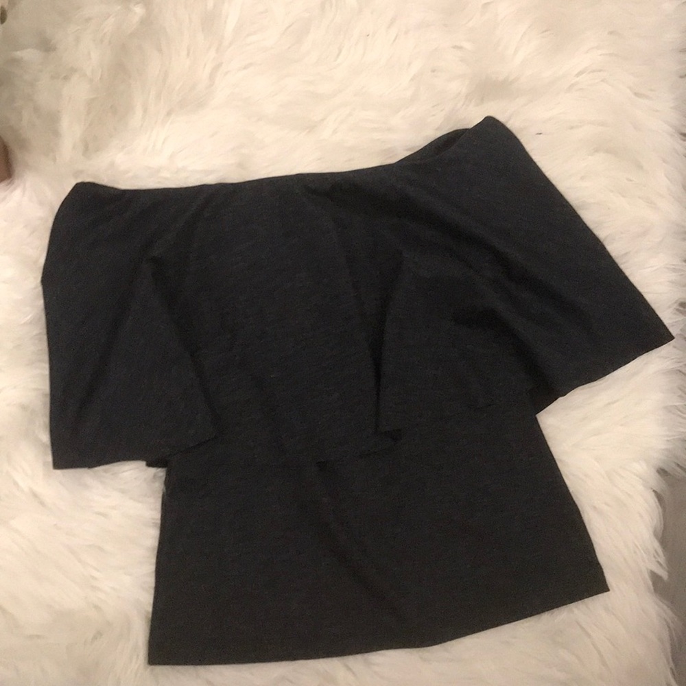 NWT! H&M Off The Shoulder Navy Top